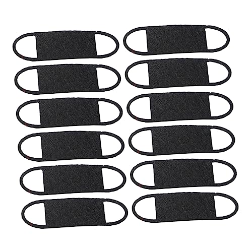 JOINPAYA 24St Mini-Maske Mini-Stoffmaske Puppe DIY Gesichtsmaske Puppe Gesichtsmaske Maske für Puppen Minipuppenmaske Zubehör für Puppenmasken Puppengesichtsmaske Requisiten Black von JOINPAYA
