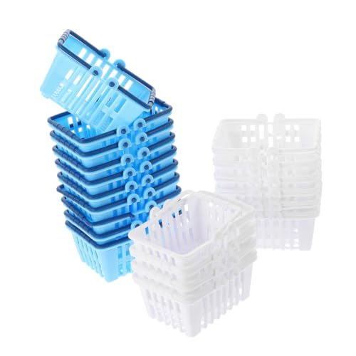 JOINPAYA 24St Spielhaus-Requisiten Wagen Korb faltbar Supermarkt Storage Baskets für Farbenfrohes Toys Desktop-Ornament kleine Körbchen für Plastik JOINPAYA 24St Spielhaus-Requisiten Wagen Korb faltbar Supermarkt Storage Baskets für Farbenfrohes Toys Desktop-Ornament kleine Körbchen für Plastik von JOINPAYA