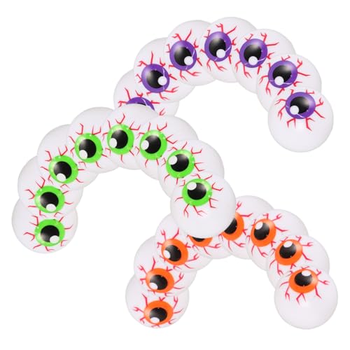 JOINPAYA 24Stücke Halloween Augäpfel Gruselige Pong Ball Dekorationen Bunten Farben für Kostümpartys Cosplay und Lustige Spielereien Interaktive Gruselige Requisiten von JOINPAYA