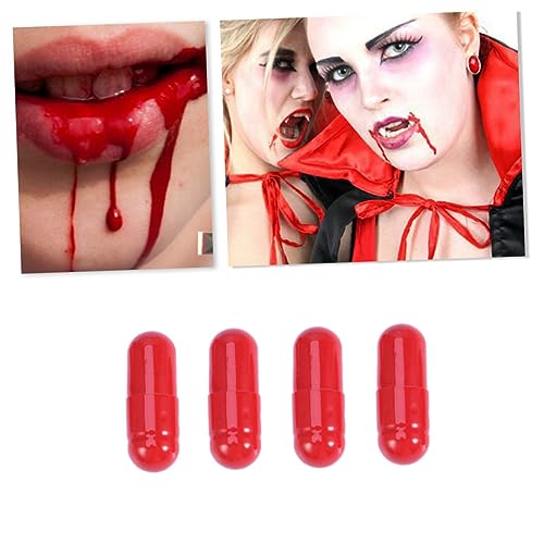 JOINPAYA 24Stücke Teiliges Gefälschte Blutkapseln für Halloween und Aprilscherze Lustige Trick Spielzeuge für Cosplay und Partys Realistische Horroreffekte für Theater und Film von JOINPAYA