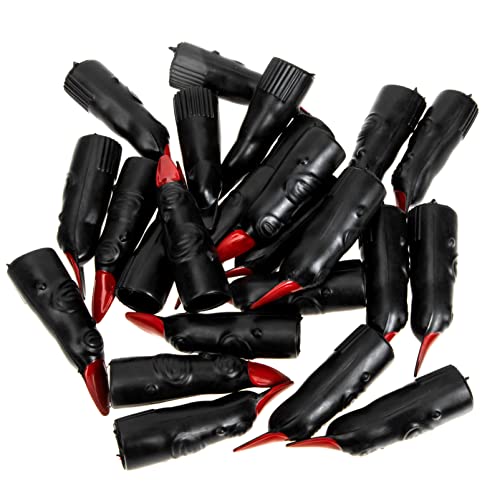 JOINPAYA 24 Stück Schwarze Hexenfinger Halloween Künstliche Nägel Kunststoff Zum Tragen Von Nägeln Für Halloween Cosplay Party-Requisiten von JOINPAYA