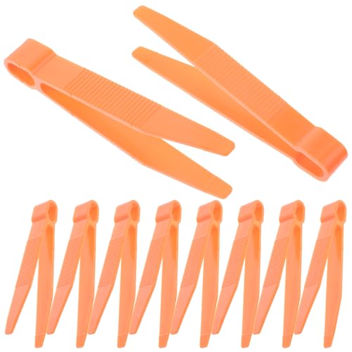 JOINPAYA 25St Pinzette für experimente für Experiment handtrainer Sinnesspielzeug für Kleinkinder Bausatz Kindergarten Pinzette Kleinkind Pinzette Plastik Orange von JOINPAYA