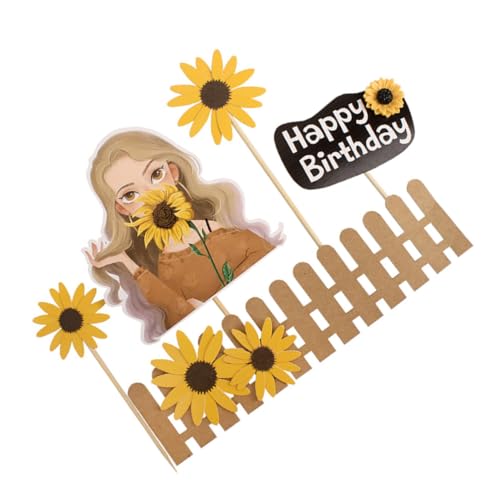 JOINPAYA Sonnenblumen-kuchendekorationen 25 Stück Kuchenaufsätze für Kuchendekoration Partyzubehör JOINPAYA Sonnenblumen-kuchendekorationen 25 Stück Kuchenaufsätze für Kuchendekoration Partyzubehör von JOINPAYA