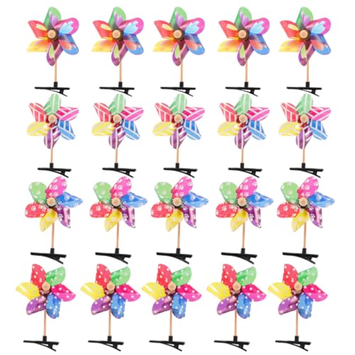 JOINPAYA 25 Stück Windmühlen-haarspangen Für Mädchen Süße Blumen-haarspangen Haar-Accessoire-Set Für Mädchen Kinder-haarspangen Gemischte Farben Party-Dekorationen Für Den Außenbereich von JOINPAYA