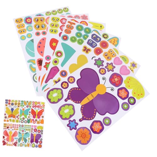 JOINPAYA Schmetterling 27 Blätter Schmetterlingsaufkleber Puzzle Partygeschenkaufkleber Tieraufkleber Für Jungen Und Mädchen von JOINPAYA