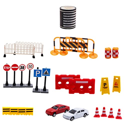 JOINPAYA Miniatur-verkehrsspielzeug-Set Für Kinder – 27-teilig Straßensperren Straßenschilder Für Jungen Und Mädchen Frühes Lernspielzeug von JOINPAYA