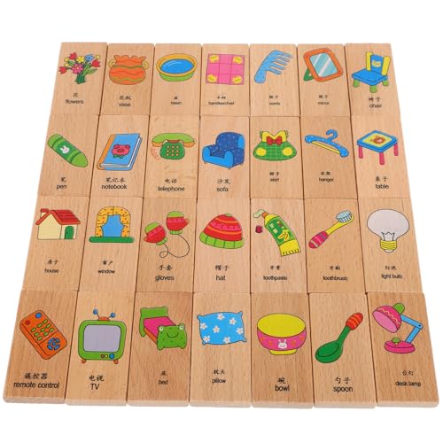 JOINPAYA Holz Für Kinder – 28-teiliges Lernset – Montessori-Spielzeug Für Kleinkinder – Feinmotorik Und Kognitive Entwicklung von JOINPAYA