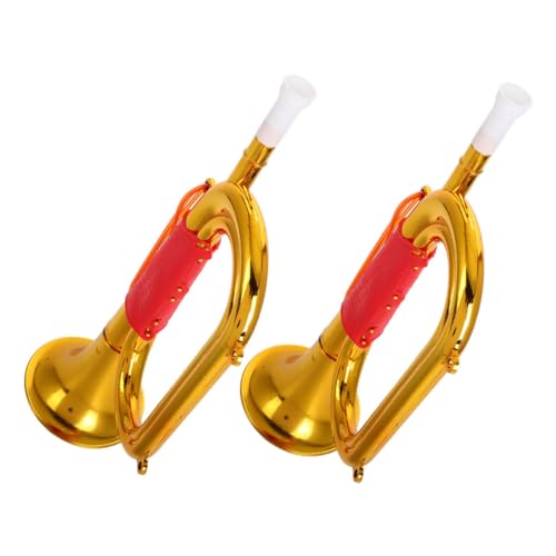 JOINPAYA 2Pcs Laden Sie Requisiten auf Kindermusikinstrument Horn Musikinstrument für Blasinstrument für Anfänger Trompete Trompetenspielzeug für Plastik Golden JOINPAYA 2Pcs Laden Sie Requisiten auf Kindermusikinstrument Horn Musikinstrument für Blasinstrument für Anfänger Trompete Trompetenspielzeug für Plastik Golden von JOINPAYA