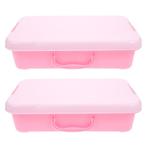 JOINPAYA 2Pcs Sandtisch-Aufbewahrungsbox Punkt Sandbehälter Aufbewahrungskorb aus Weidengeflecht mit Deckel Bausatz Tragbare Sandschale Sandkasten im Freien Abs Rosa JOINPAYA 2Pcs Sandtisch-Aufbewahrungsbox Punkt Sandbehälter Aufbewahrungskorb aus Weidengeflecht mit Deckel Bausatz Tragbare Sandschale Sandkasten im Freien Abs Rosa von JOINPAYA
