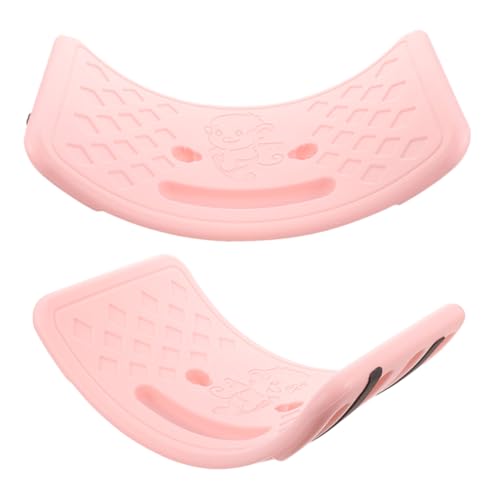 JOINPAYA 2St Balance Board drinnen sensorischer Mülleimer zappeln Kinderspiele ab Bord sensorische Integration gleichgewichtstraining Fitness-Balance-Board Balance-Trainingsbrett Sport Rosa von JOINPAYA