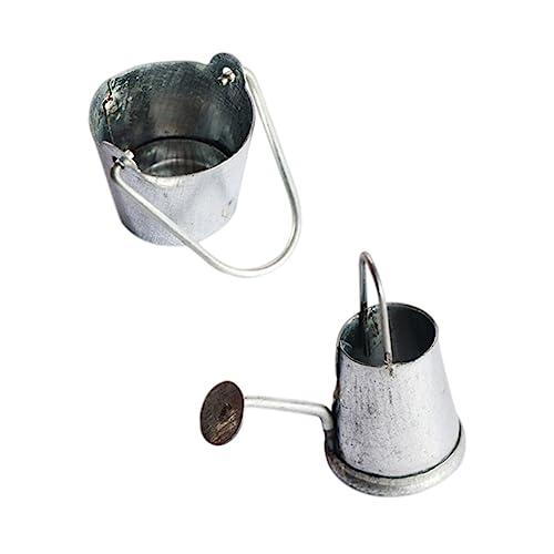 JOINPAYA 2St Gießkanne Eimer kleine Gießkanne im Freien Gartensprüher Gießkannen für den Garten Zimmerpflanzen puppenhauszubehör roter Modelleimer Mini-Wasserkocher Ornament Eisen Silver JOINPAYA 2St Gießkanne Eimer kleine Gießkanne im Freien Gartensprüher Gießkannen für den Garten Zimmerpflanzen puppenhauszubehör roter Modelleimer Mini-Wasserkocher Ornament Eisen Silver von JOINPAYA