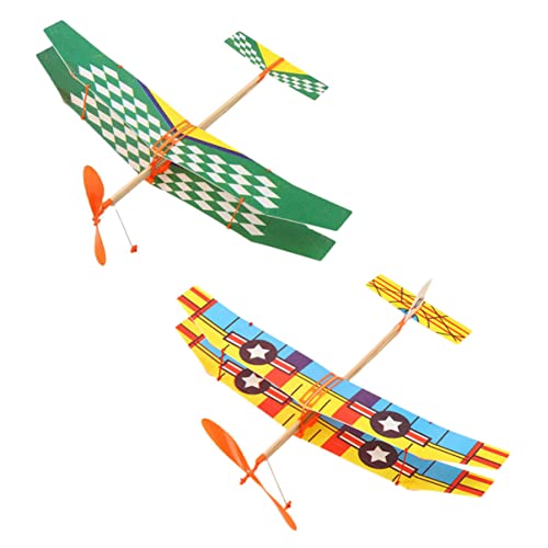 JOINPAYA Flugzeugmodell Mit Gummiband – Spielzeug Für Segelflugzeuge Aus Schaumstoff – Flugspielzeug Für Kinder – Mini-Segelflugzeuge – Modell Für Segelflugzeuge von JOINPAYA