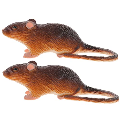 JOINPAYA Gefälschtes Mausspielzeug-Set -rattenspielzeug Für Katzen Kognitives Lernspielzeug Für Jungen Und Mädchen Halloween-streich- 2er-Pack von JOINPAYA