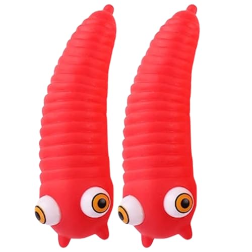 JOINPAYA Stressabbau Spielzeug 2st Prise Musik Interaktives Kinderspielzeug Fingerspielzeug Wichtelgeschenke Lustig Lustiges Sensory Toys Lustiges Dehnbares Stress- PVC Rot Fidget Wurm JOINPAYA Stressabbau Spielzeug 2st Prise Musik Interaktives Kinderspielzeug Fingerspielzeug Wichtelgeschenke Lustig Lustiges Sensory Toys Lustiges Dehnbares Stress- PVC Rot Fidget Wurm von JOINPAYA