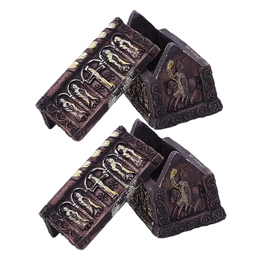 JOINPAYA Halloween Decoratives 2 Stücke Miniatur Halloween Sarg Boxen Harz Desktop Verzierungen Für Parteien von JOINPAYA