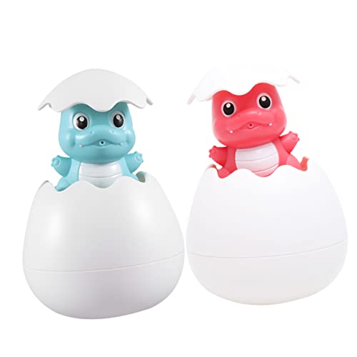 JOINPAYA 2stücke Kreative Badespielzeuge Witzige Cartoon-Eier Spritzende Dino-Designs Für Junge Mädchen Wasserspielzeug Für Badewanne Und Garten Fördert Die Hand-Auge-koordination Ab von JOINPAYA
