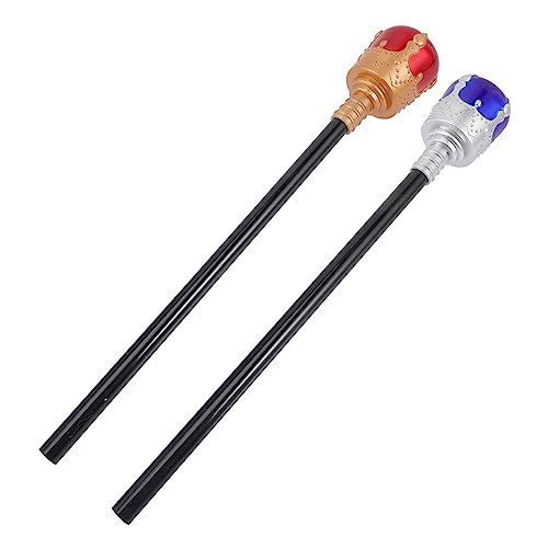 JOINPAYA 2St Stöcke Requisiten Abschlussball Bausatz Schmuck für Mädchen Jungs favorisieren Halloween Halloween Goodies König Cosplay Bühnenaufführungs-Requisiten Plastik von JOINPAYA