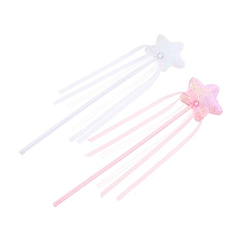 JOINPAYA 2St Zauberstab Halloween-Glühen Die Gefälligkeiten für Weihnachtsfeiern Märchenkostüm Leuchtstäbe Fairy Wand für Zauberstäbe Leistungsstäbe Plastik Weiß von JOINPAYA