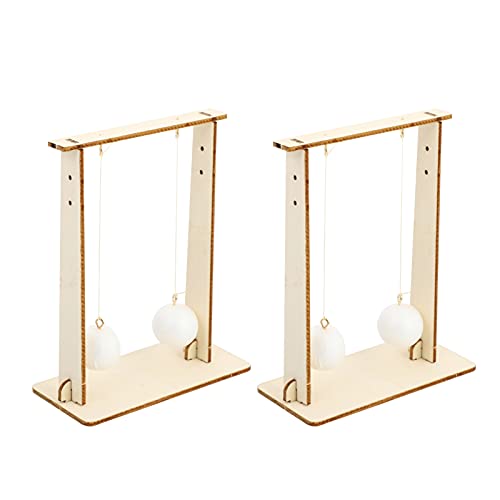 JOINPAYA 2St schwebende Kugel Physik Vorbau-Kits Wiegen-Balance-Bälle -Kit Experimentierspielzeug studentische Experimentiergeräte Physik-Experimentiergeräte hölzern Weiß von JOINPAYA