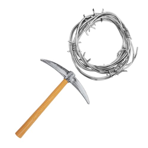 JOINPAYA 2Stücke Halloween Kunstoffkette Realistische Stacheldraht Requisiten für Kostümpartys Langlebig für Gruselige Dekorationen für Spukhäuser JOINPAYA 2Stücke Halloween Kunstoffkette Realistische Stacheldraht Requisiten für Kostümpartys Langlebig für Gruselige Dekorationen für Spukhäuser von JOINPAYA