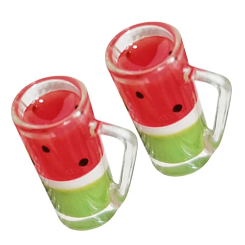 JOINPAYA 2Stücke Mini Getränkebecher Wassermelonen Tassen Für Lebendige Dekoration Im Mini Nicht Zerbrechlich Für Modelle von JOINPAYA