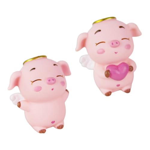 JOINPAYA 2 Stück Schweinepuppen-kuchenschmuck – Lustige Geburtstagskuchen-dekoration Für Kinder Perfekt Für Partys Und Fotografie von JOINPAYA