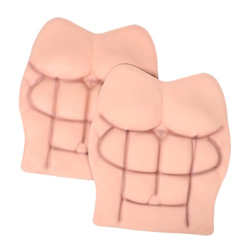 JOINPAYA 2Stücke Teiliger Muskelanzug für Männer Lustiges Kostüm mit Gefälschter Brust und Bauch für Halloween Cosplay und Kostümpartys aus Strapazierfähigem Material Leicht von JOINPAYA