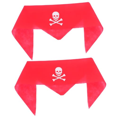 JOINPAYA 2stücke Piraten Kopfbandana Weiche Bequeme Piraten Kopfbedeckung Für Halloween Kostümpartys Und Cosplay Accessoires Für Erwachsene von JOINPAYA