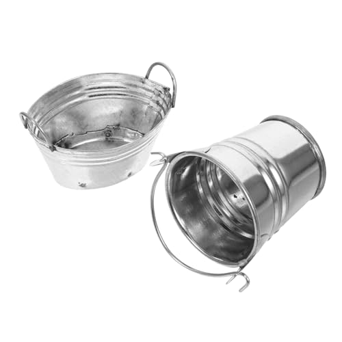 JOINPAYA 2pcs Mini Metall Eimer Mini -Ornamente Miniaturpuppenhause -Eimer Ornament Mit Griff JOINPAYA 2pcs Mini Metall Eimer Mini -Ornamente Miniaturpuppenhause -Eimer Ornament Mit Griff von JOINPAYA