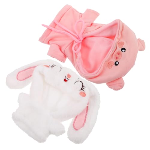 JOINPAYA 2pcs Puppenkleidung Ausgestopft Tier Hoodie Plüsch Bärenpullover Kapuze Hemden Süße Winzige Kleidung Für Plüschgefüllte Puppenverkleidungen Vorräte JOINPAYA 2pcs Puppenkleidung Ausgestopft Tier Hoodie Plüsch Bärenpullover Kapuze Hemden Süße Winzige Kleidung Für Plüschgefüllte Puppenverkleidungen Vorräte von JOINPAYA