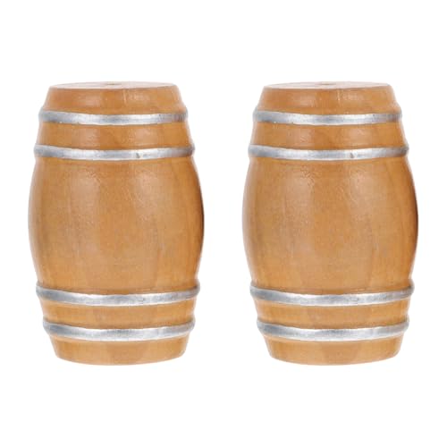 JOINPAYA 2st Bier Aus Dem Holzfass Mikro Wein Party Camper Miniatur Figur Füllstoffe Puppe Fässer Mini-bierfass Aus Holz Fassförmiger Bierkrug Khaki von JOINPAYA