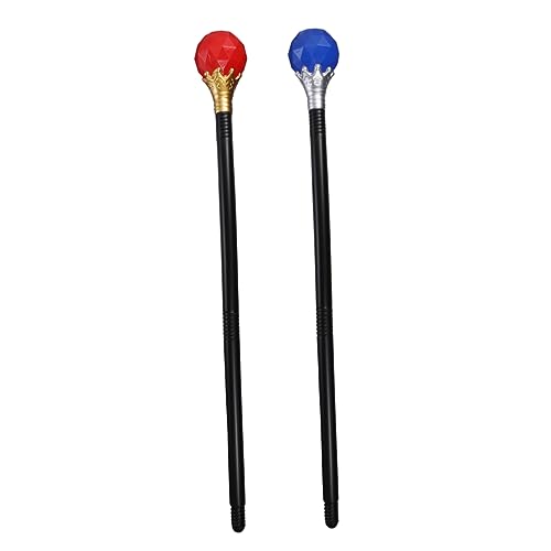 JOINPAYA 2st Cosplay-Stock Spazierstock Königliches Kostüm Rollenspiel Halloween-partygeschenk Halloween-zuckerrohr-Requisite Halloween- Zubehör Rot Plastik JOINPAYA 2st Cosplay-Stock Spazierstock Königliches Kostüm Rollenspiel Halloween-partygeschenk Halloween-zuckerrohr-Requisite Halloween- Zubehör Rot Plastik von JOINPAYA