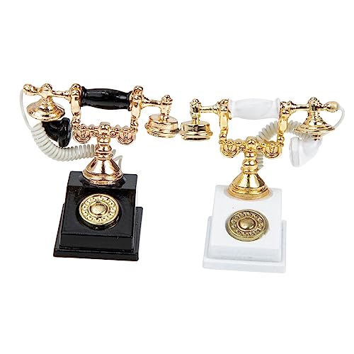JOINPAYA 2 Stück Miniatur-telefone Vintage-telefonmodelle Aus Metall Für Das Spielen Im Puppenhaus Für Kinder JOINPAYA 2 Stück Miniatur-telefone Vintage-telefonmodelle Aus Metall Für Das Spielen Im Puppenhaus Für Kinder von JOINPAYA
