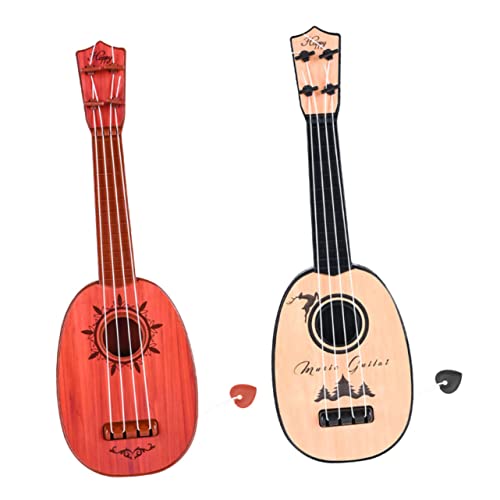 JOINPAYA Kinder-ukulelenspielzeug 2 Stück Mini-musikinstrumente Für Jungen Und Mädchen Ukulelenspielzeug Für Die Musikalische Ausbildung Und Kreativität von JOINPAYA