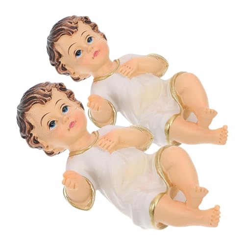 JOINPAYA Jesus-Ornamente Religiöses Kunstharz Mini-jesuskind-Figur für Zuhause Büro und Kirchendekoration JOINPAYA Jesus-Ornamente Religiöses Kunstharz Mini-jesuskind-Figur für Zuhause Büro und Kirchendekoration von JOINPAYA