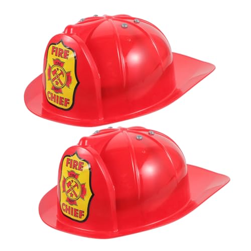 JOINPAYA 2st Kinderfeuerhut Feuerwehrhaupthelm-kostümzubehör Feuerwehrmann-verkleidungszubehör -feuerwehrmann-kostüm-mütze Feuerwehrhelm Feuerwehrmütze Für Rot Plastik JOINPAYA 2st Kinderfeuerhut Feuerwehrhaupthelm-kostümzubehör Feuerwehrmann-verkleidungszubehör -feuerwehrmann-kostüm-mütze Feuerwehrhelm Feuerwehrmütze Für Rot Plastik von JOINPAYA