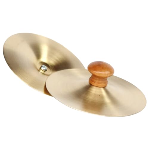 JOINPAYA Percussion-Becken 2er-Pack Handbecken Für Jungen Und Mädchen Beckeninstrument Rhythmus-trainingswerkzeug Holzgriff JOINPAYA Percussion-Becken 2er-Pack Handbecken Für Jungen Und Mädchen Beckeninstrument Rhythmus-trainingswerkzeug Holzgriff von JOINPAYA