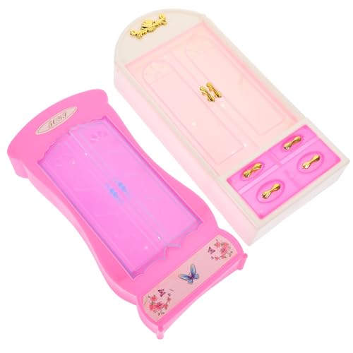 JOINPAYA Mini- -Garderobe Puppenmöbel 2-teilig Miniatur-Garderobe Aus Kunststoff Für Puppenhaus-Dekoration Und Miniatur-möbelset JOINPAYA Mini- -Garderobe Puppenmöbel 2-teilig Miniatur-Garderobe Aus Kunststoff Für Puppenhaus-Dekoration Und Miniatur-möbelset von JOINPAYA