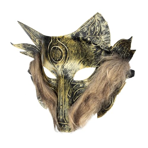 JOINPAYA Halloween Maske 2er Pack Dekomasken Designmaske Tier-design Maske Kopfbedeckung Für Halloween Events von JOINPAYA
