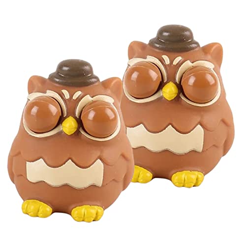 JOINPAYA 2st Prise Musik Neuheit Squeeze- Zur Druckentlastung Dehnbares Für Angst Simuliertes Eulenspielzeug Druckspielzeug Für Kinderspielzeug PVC Brown JOINPAYA 2st Prise Musik Neuheit Squeeze- Zur Druckentlastung Dehnbares Für Angst Simuliertes Eulenspielzeug Druckspielzeug Für Kinderspielzeug PVC Brown von JOINPAYA