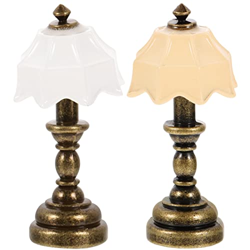 JOINPAYA Miniatur-schreibtischlampe Für Puppenhaus Im Maßstab 112 Retro-Design Batteriebetrieben Elegantes Mini-hausdekor von JOINPAYA