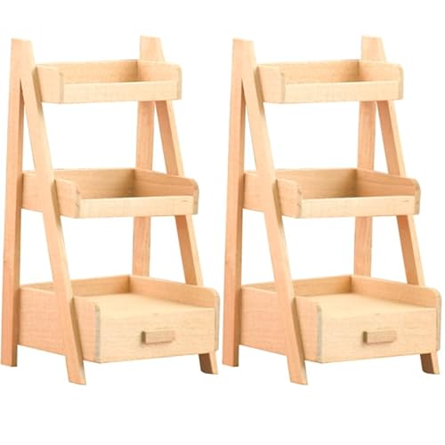 JOINPAYA 2st Puppenhausregal Miniatur-bücherregal: Kinder Mini Landschaftsgestaltung Miniaturregal Puppenhaus Regal Mini-hausschrank Mini-möbel Khaki Hölzern JOINPAYA 2st Puppenhausregal Miniatur-bücherregal: Kinder Mini Landschaftsgestaltung Miniaturregal Puppenhaus Regal Mini-hausschrank Mini-möbel Khaki Hölzern von JOINPAYA