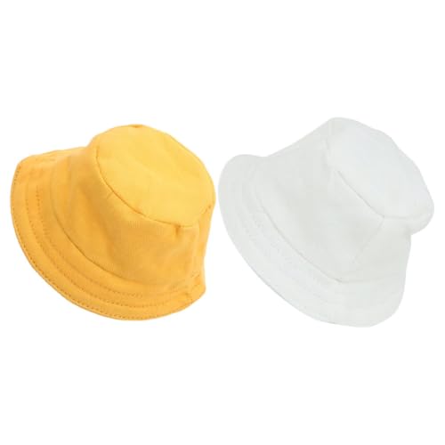 JOINPAYA 2st Puppenkleidungszubehör Entzückende Hüte Mini-Hut Mini-Miniatur-Hut Puppenmütze Miniaturhüte Kleiner Hut Kleine Hüte Zum Basteln Puppenzubehör Mall-Hut Polyester von JOINPAYA