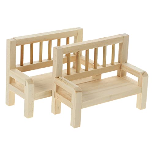 JOINPAYA Miniatur-holzbank 2 Stück Mini-Bank-Modell Für Hausdekoration Mini-Bank-Requisite Für Puppenhaus JOINPAYA Miniatur-holzbank 2 Stück Mini-Bank-Modell Für Hausdekoration Mini-Bank-Requisite Für Puppenhaus von JOINPAYA