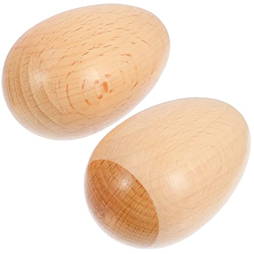 JOINPAYA 2st Sand Ei Musikinstrument Eierbecher Aus Holz Shaker Für Schlaginstrumente Eierbecher Für Babys Percussion-Musik-Ei Eier Maracas Maracas- Buche JOINPAYA 2st Sand Ei Musikinstrument Eierbecher Aus Holz Shaker Für Schlaginstrumente Eierbecher Für Babys Percussion-Musik-Ei Eier Maracas Maracas- Buche von JOINPAYA