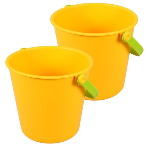 JOINPAYA 2st Sie Sandspielzeug Für Eiskübel Strandeimer Sandkastenspielzeug Für Strandsandeimer Sandschaufeln Eimer Graben Strandsandspielzeug Sandwanne Plastik Yellow JOINPAYA 2st Sie Sandspielzeug Für Eiskübel Strandeimer Sandkastenspielzeug Für Strandsandeimer Sandschaufeln Eimer Graben Strandsandspielzeug Sandwanne Plastik Yellow von JOINPAYA