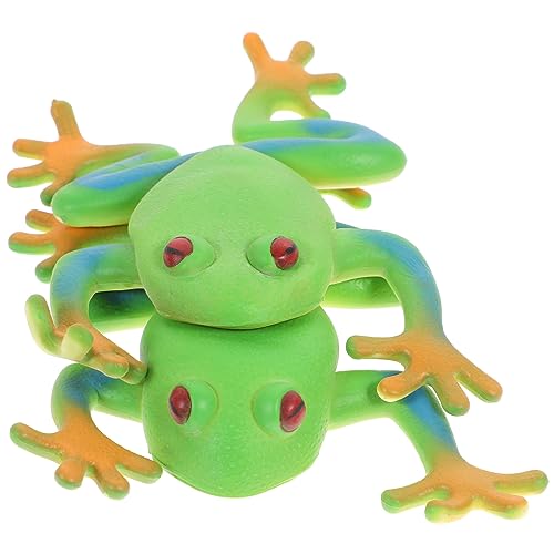 JOINPAYA 2st Simulationsfroschmodell Elastisches Stressspielzeug Entzückendes Quetschspielzeug Entzückendes Druckspielzeug Entzückendes Angstspielzeug Lustiges Stressspielzeug von JOINPAYA