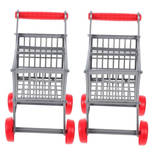 JOINPAYA 2st Simulierter Warenkorb So Tun, Als Ob Du Würdest Vorgeben Zappeln Nachahmung Trollies Gefälschte Supermarktwagen Simulationswagen Mini-einkaufswagen Abs von JOINPAYA