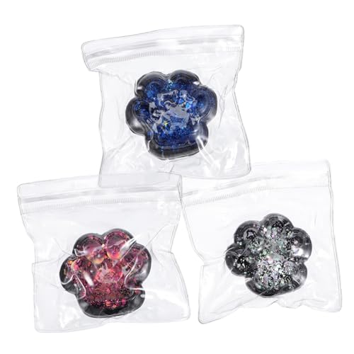 JOINPAYA 3 . Teiliges Squishy Katzenpfoten aus Strapazierfähigem TPR Weiche Kleine Stress Quetschspielzeuge für Jugendliche und Erwachsene Tragbare Sensorische Pfoten-Fidget-Toys von JOINPAYA