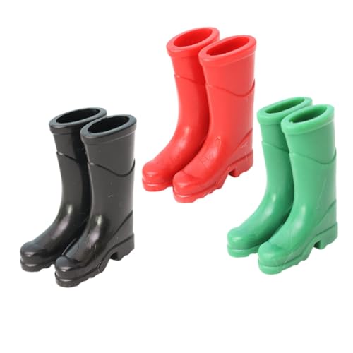 JOINPAYA 3 Paar Stiefel Für Puppenhaus Dekorationen Miniatur Spielzeug Schuhe Set JOINPAYA 3 Paar Stiefel Für Puppenhaus Dekorationen Miniatur Spielzeug Schuhe Set von JOINPAYA